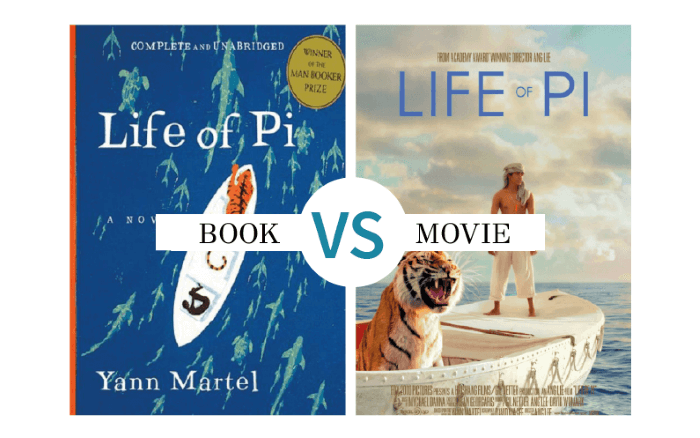 life of pi book and movie comparison essay