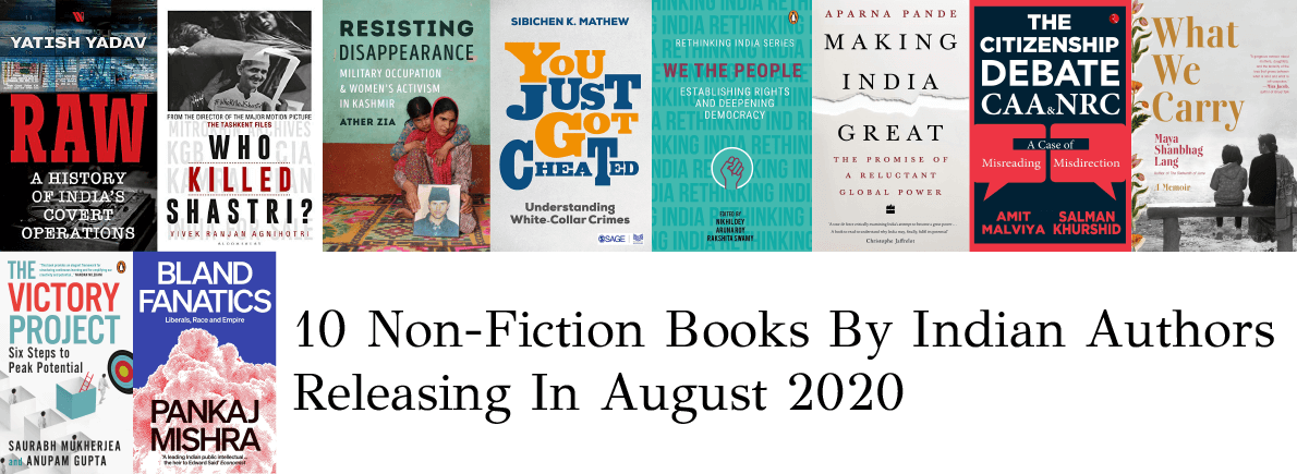 non-fiction by Indian authors august 2020